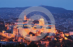 Buda Castle by night - Budapest, Hungary