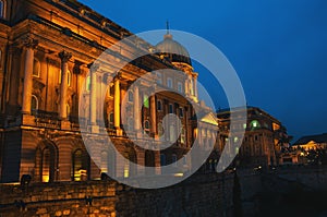 Buda Castle at night, Budapest