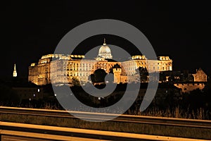 Buda Castle by night, Budapest, Hungary, Europe