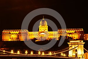 Buda Castle Royal Palace on Hill Hungary Budapest Europe