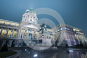 Buda Castle,  Royal Palace At Night, Budapest, Hungary