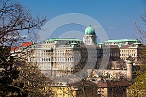 Buda Castle seen from the Garden of Philosophy