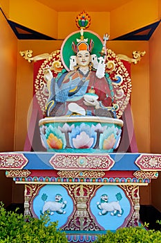 Buda in Khadro Ling Temple photo