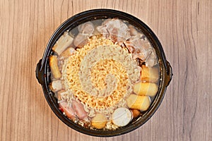 Budae jjigae Korean Army Stew photo