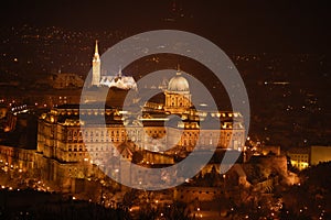 Budapest, Buda Castle - Night photo