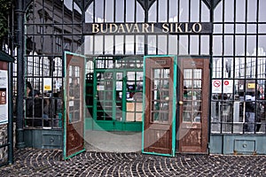 Budapest Cable Car entry at Budapest Castle