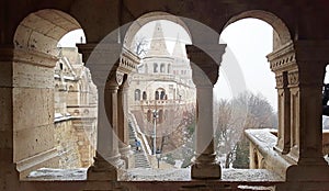 Budapest castle fishermans bastion and square architect Frigyes Schulek