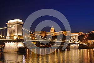 Budapest Chain Bridge and Royal palace