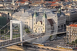 Budapest cityscape with Elizabeth bridge