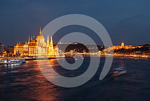 Budapest Cityscape at night