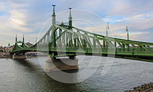 The Budapest Freedom bridge on the Danube river