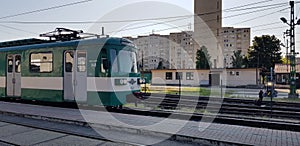 Budapest, Hungary - 2019.07.16. : Old HÃ‰V vehicles, Budapest public transportation