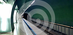 Budapest, Hungary - 2019.10.06.: RÃ¡kÃ³czi square subway metro station