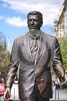 Statue of the former U.S. President Ronald Reagan