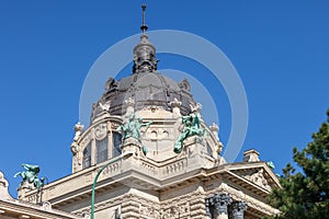 Budapest. Hungary. Building of swimming baths of Secheni.