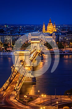 Budapest, Hungary, with the Chain Bridge