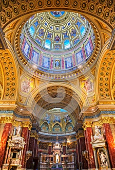 St. Stephen`s Basilica in Budapest, Hungary