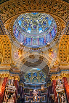 St. Stephen`s Basilica in Budapest, Hungary