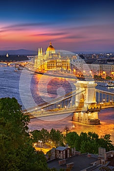 Budapest Hungary at Sunset