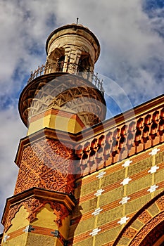 Budapest, Hungary - Synagogue in the Historic Old Town of Budapest UNESCO World Heritage