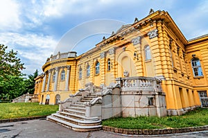Budapest,Hungary: Szechenyi thermal Baths, spa and swimming pool