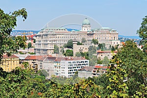 Budapest, Hungary. Top-view of Buda hill