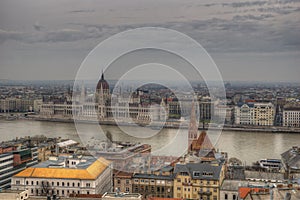 Budapest, Hungary - a view on the center of city photo