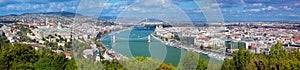 Budapest, Hungary. View from Gellert Hill