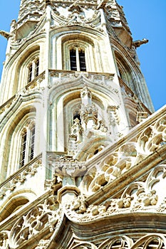 Budapest, Hungary. View of the old temple and lock Fishing bastion. The tourist place in Europe