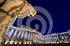 Budapest, Lions Court Of Buda Castle Or Royal Palace