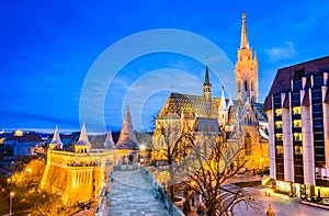 Budapest, Matyas church on Buda Hill, Hungary photo