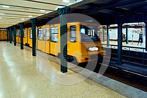 Budapest, metro station, Hungary