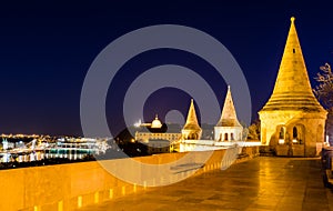 Budapest, night panorama from Fisherman's Bastion