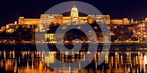 Budapest panorama by night
