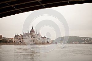 Budapest Parliament Building on the Danube