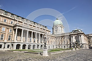 Budapest. Royal Castle. Courtyard view.