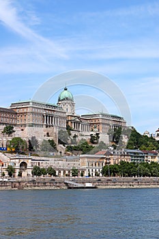 Budapest royal castle on Danube river