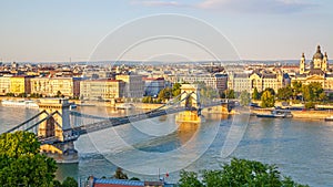 Budapest with Szechenyi Chain Bridge