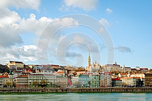 Budapest, view on Danube and Buda