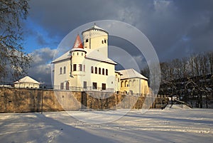 Budatin castle near Zilina during winter time, 2020, Zilina, Slovakia