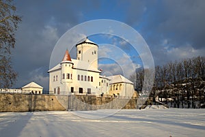 Budatínský zámek u Žiliny v zimním období, 2020, Žilina, Slovensko