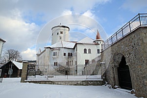 Budatínský zámek u Žiliny v zimním období, 2020, Žilina, Slovensko