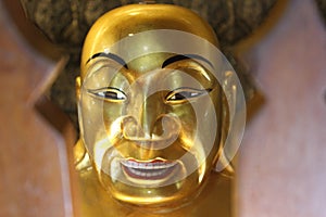 The small budda in a temple