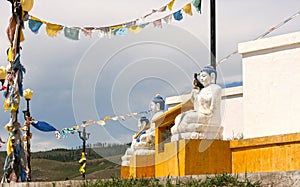 Budda sculpture in amarbayasgalant Monastery in northern Mongolia.