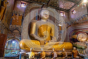 Budda statue and Budda temple in Sri Lanka, Ceylon island. NEar Tissamaharama