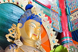 Budda Statue at Five Pagoda Temple(Wutasi). a famous historic site in Hohhot, Inner Mongolia, China.