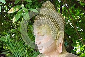 Budda Statue at Silver Pagoda(Wat Preah Keo Morokot). a famous Historical site in Phnom Penh, Cambodia.