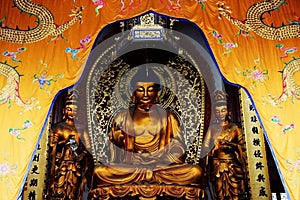 The Budda statue in Zhenjiang Jinshan Temple