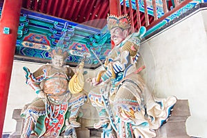 Budda Statues at Shaolin Temple in Dengfeng, Henan, China. It is part of UNESCO World Heritage Site.