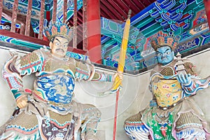 Budda Statues at Shaolin Temple in Dengfeng, Henan, China. It is part of UNESCO World Heritage Site.